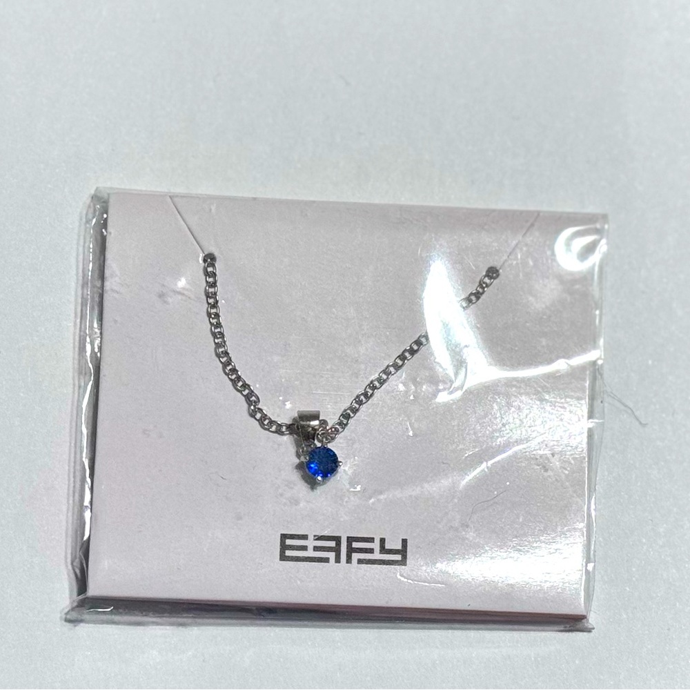 Effy jewelry blue stone silver necklace